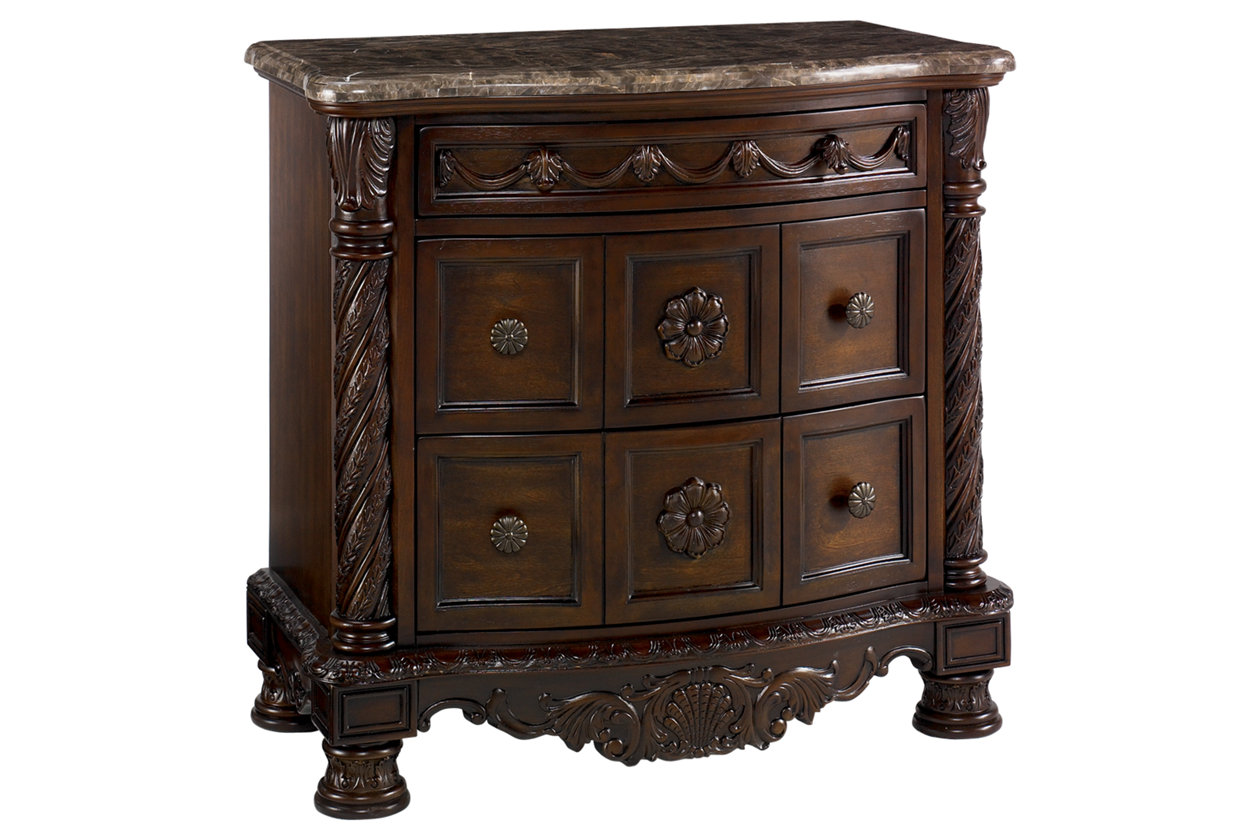 North Shore 2 Drawer Nightstand (B553)