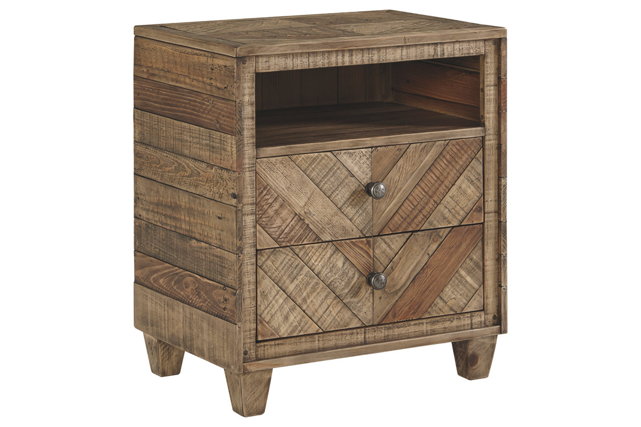 Grindleburg 2 Drawer Nightstand (B754)