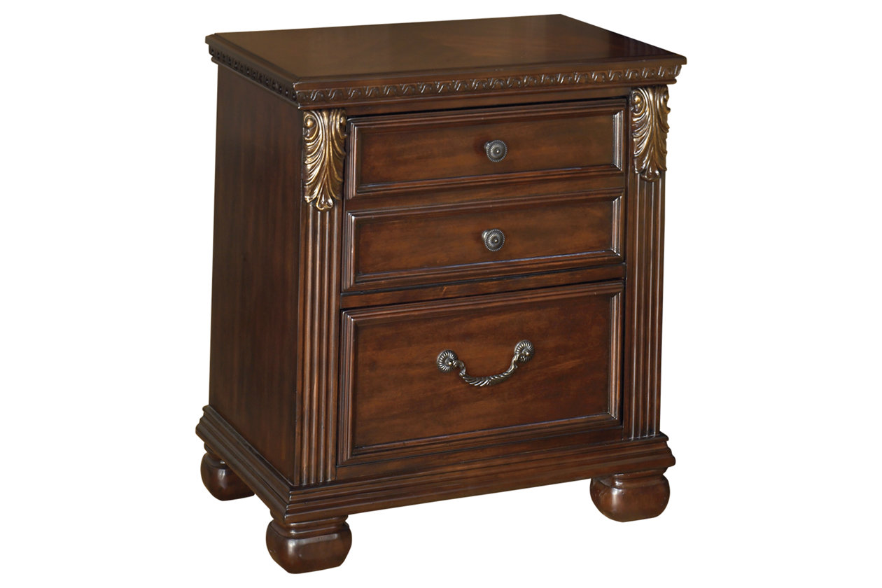 Leahlyn 2 Drawer Nightstand (B526)